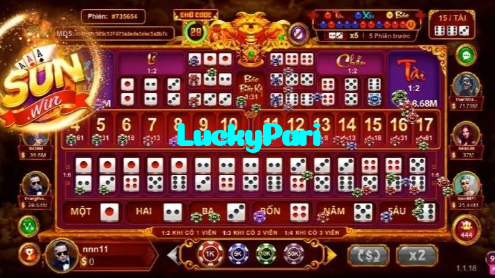 LuckyPari casino presented on mobile device in Pakistan with slots and live games